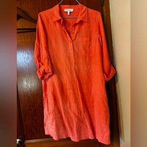 Michael Stars Linen Shirt Dress